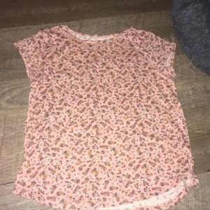 Floral pink shirt